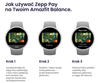Jak używać Zepp Pay na swoim Amazfit Balance